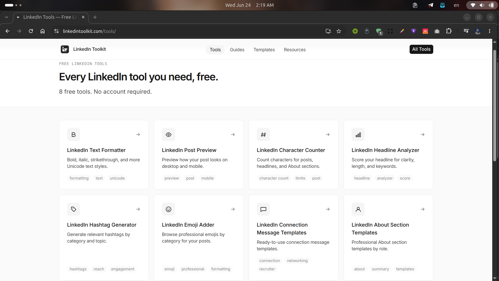 LinkedIn Toolkit Screenshot 2